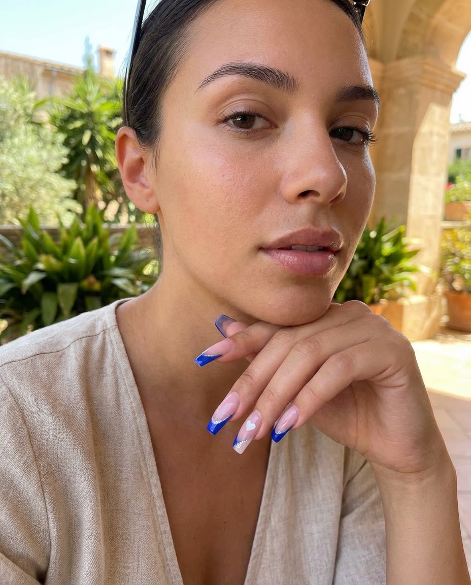 Modern Metallic Silver Tips (Short Square)