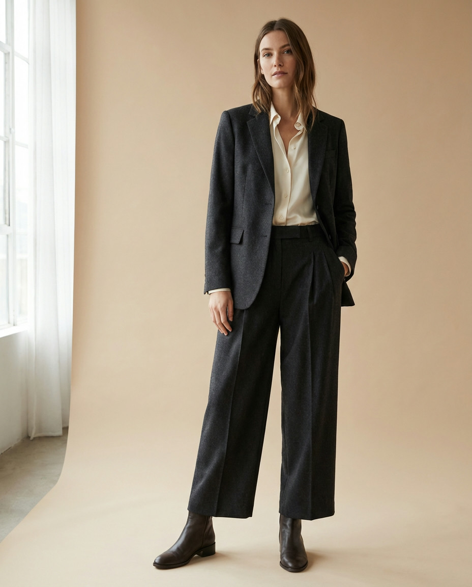 Casual Friday with Tailored Jeans and a Knit Sweater