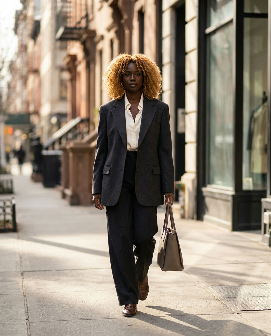 Layering a Black Blazer Over Hoodies