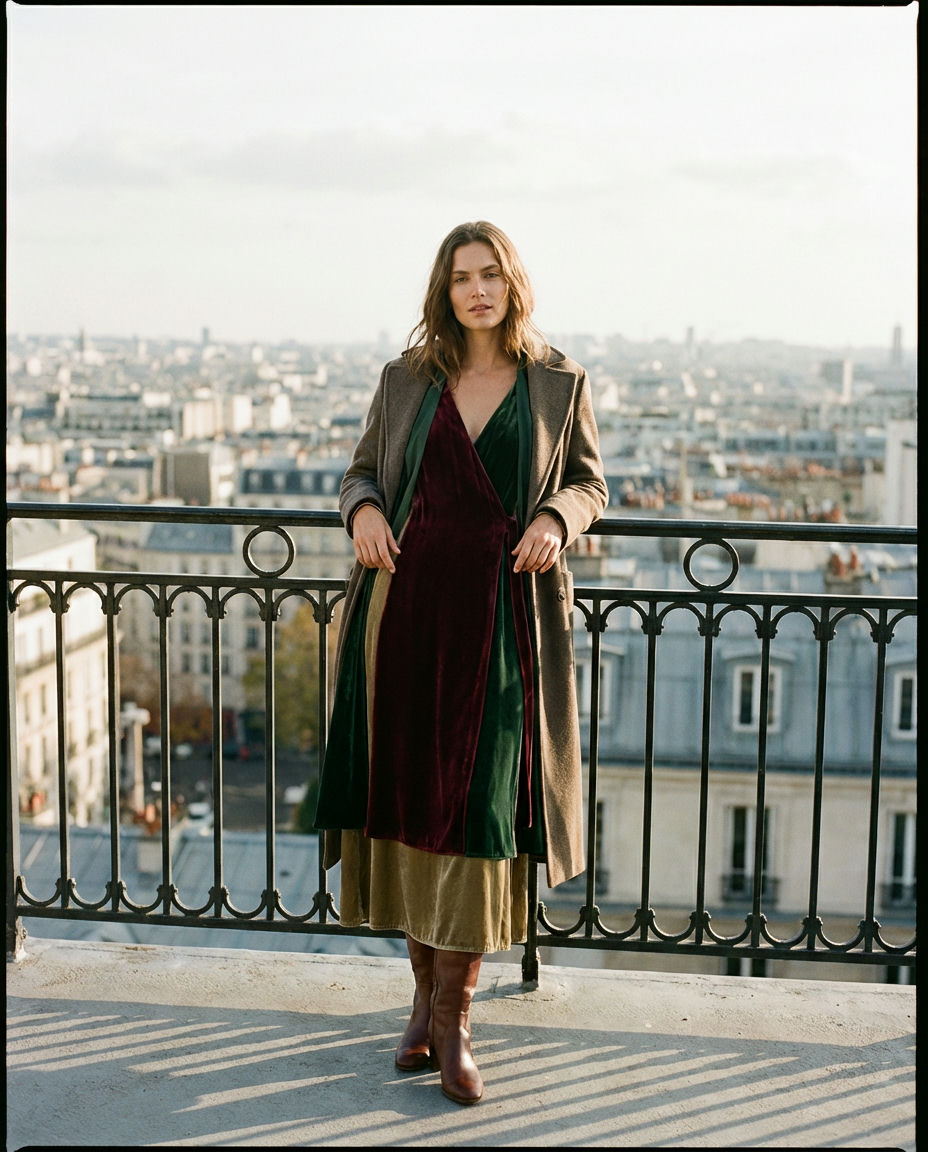 Flowy A-Line with Bell Sleeves