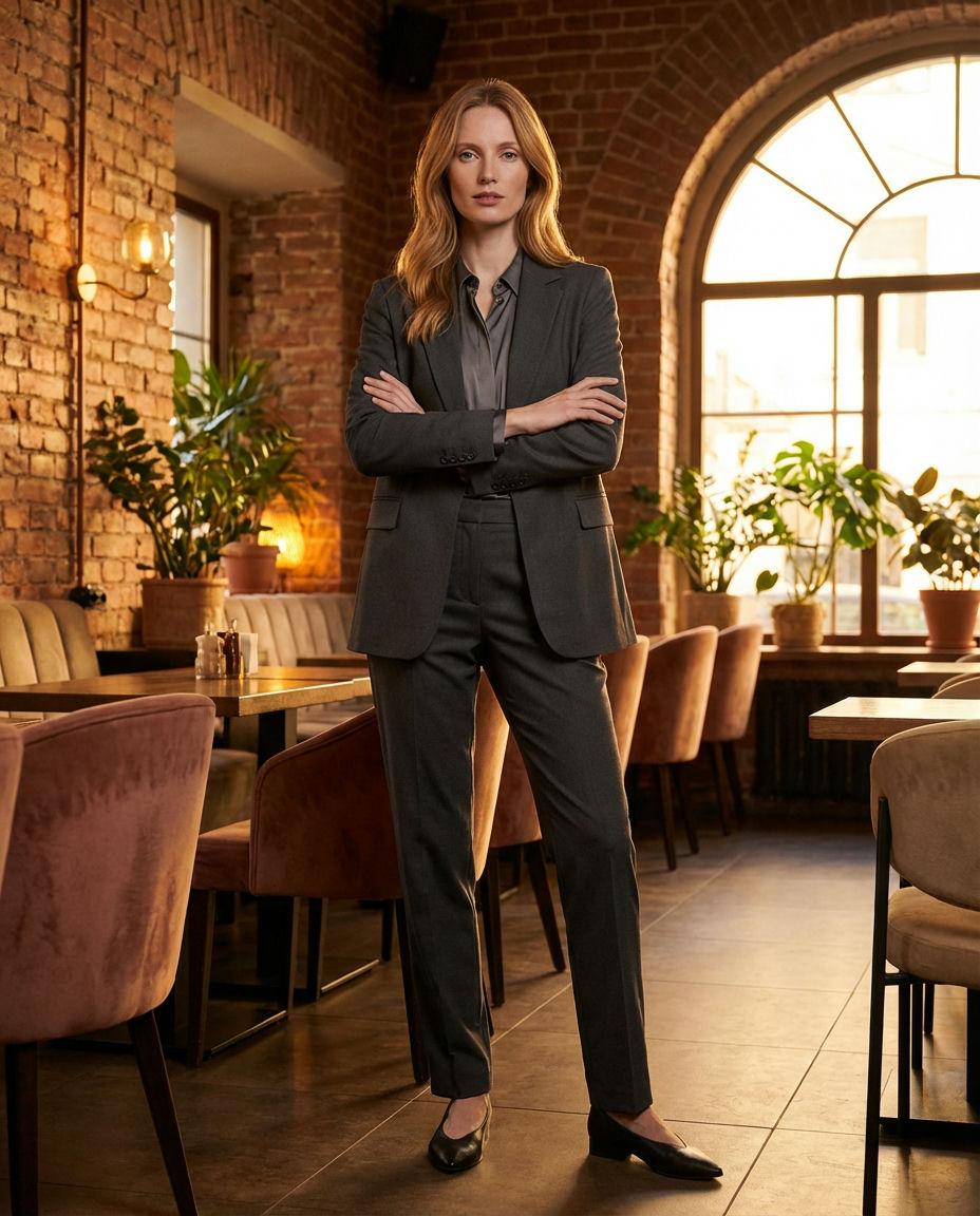 Modern Two-Piece Skirt Set