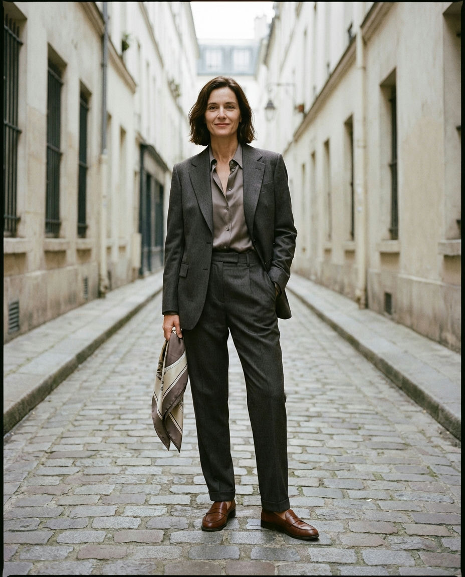 Navy Suit with Brown Brogues for Wedding