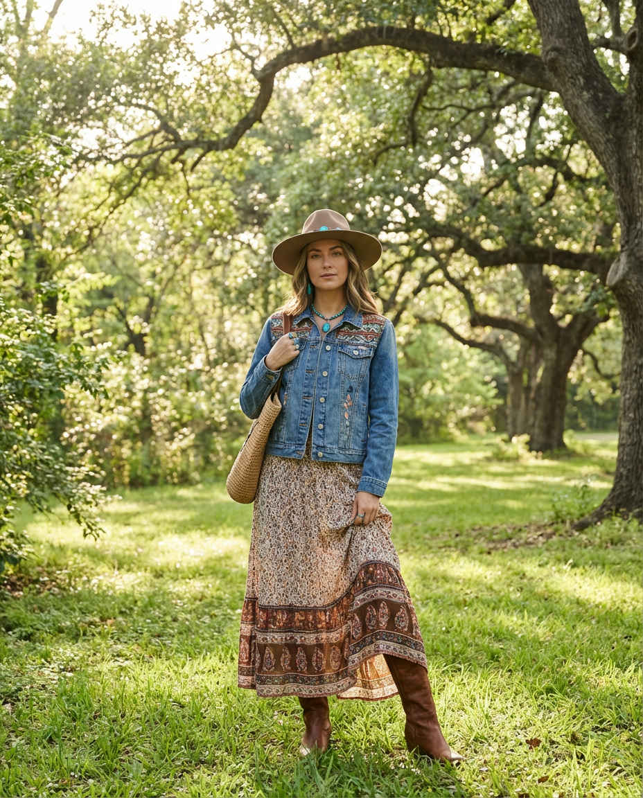 Denim Shirt as an Outer Layer