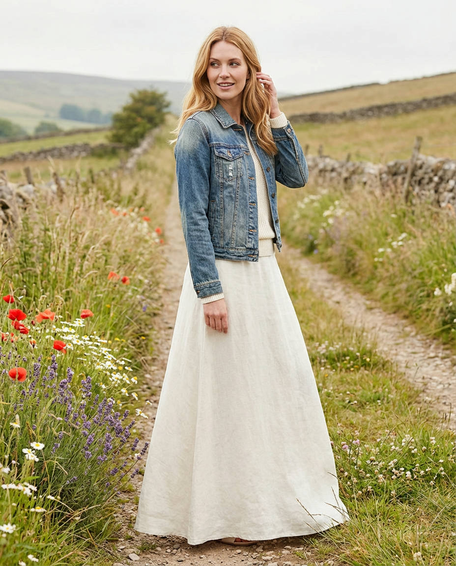 Flowy Bohemian Maxi Skirt