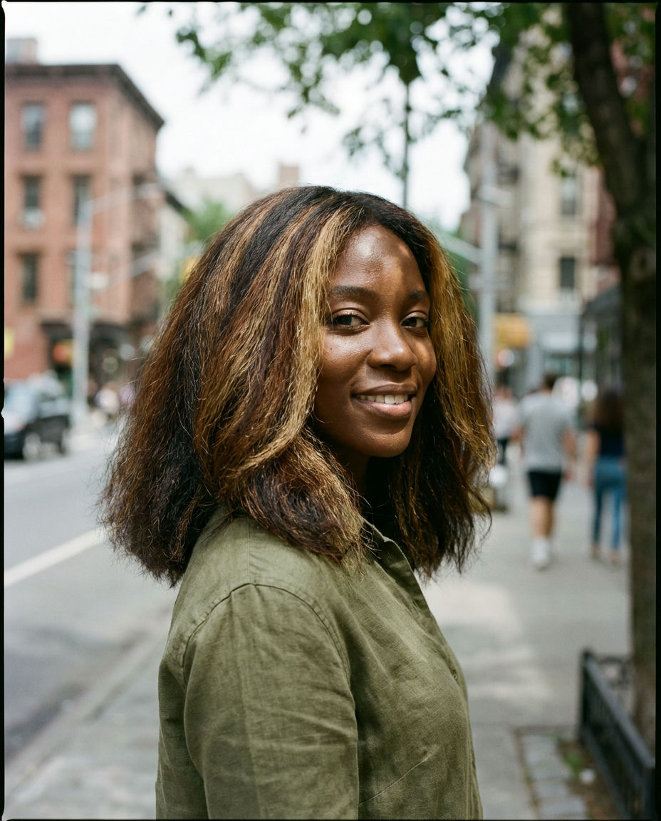 Subtle Calico for Curly Hair