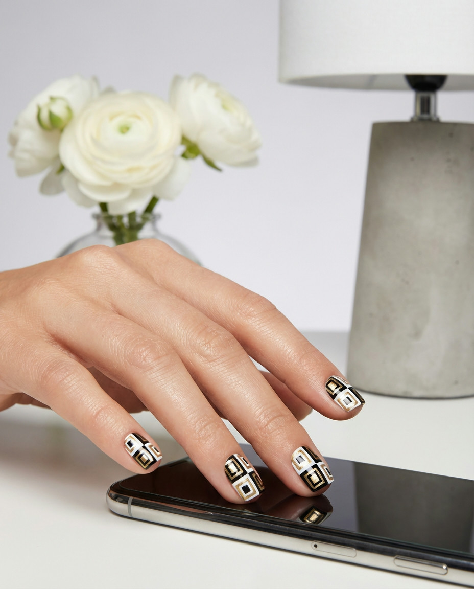 Two-Tone Split Square Design