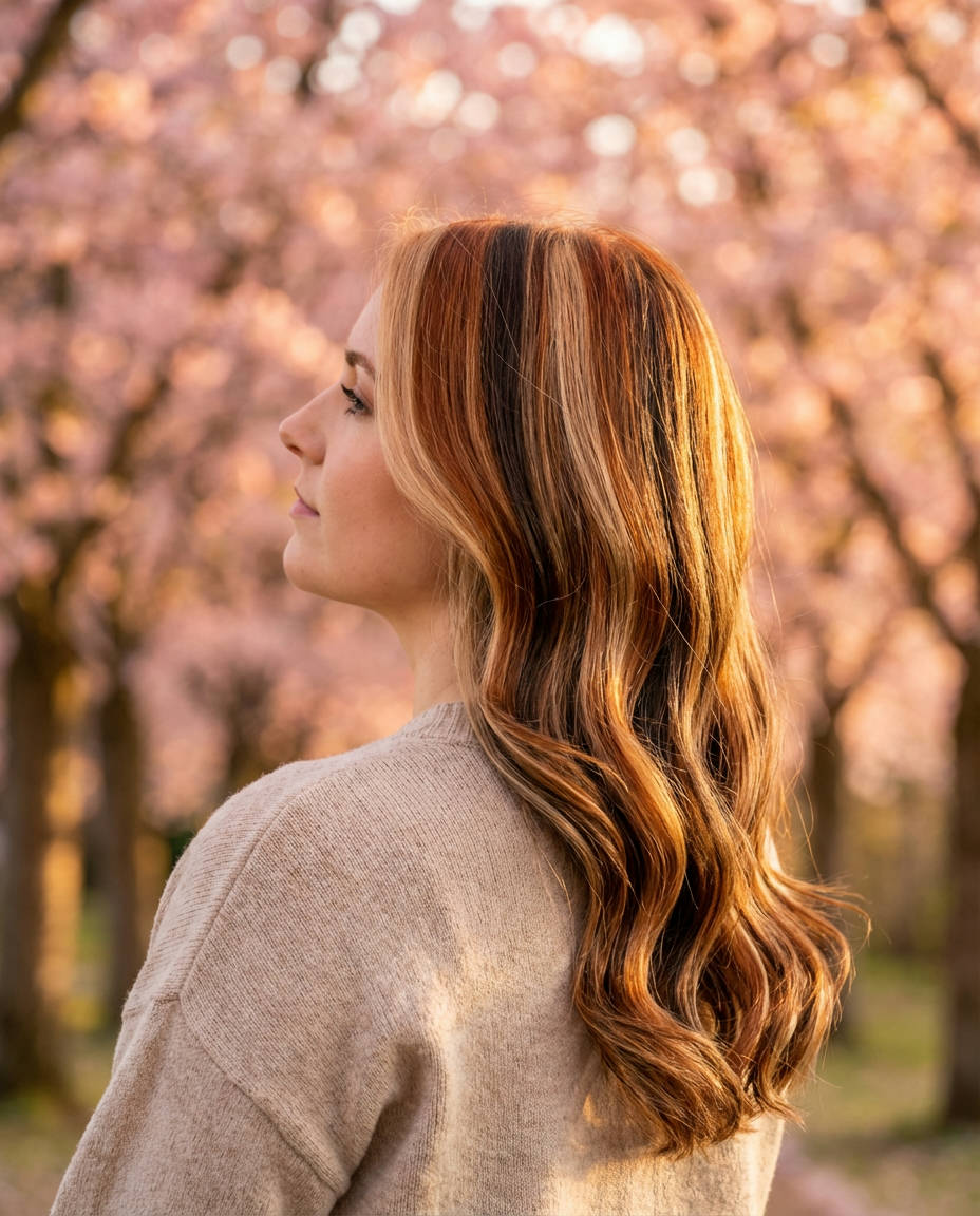 Ash Blonde & Dark Brown Blend