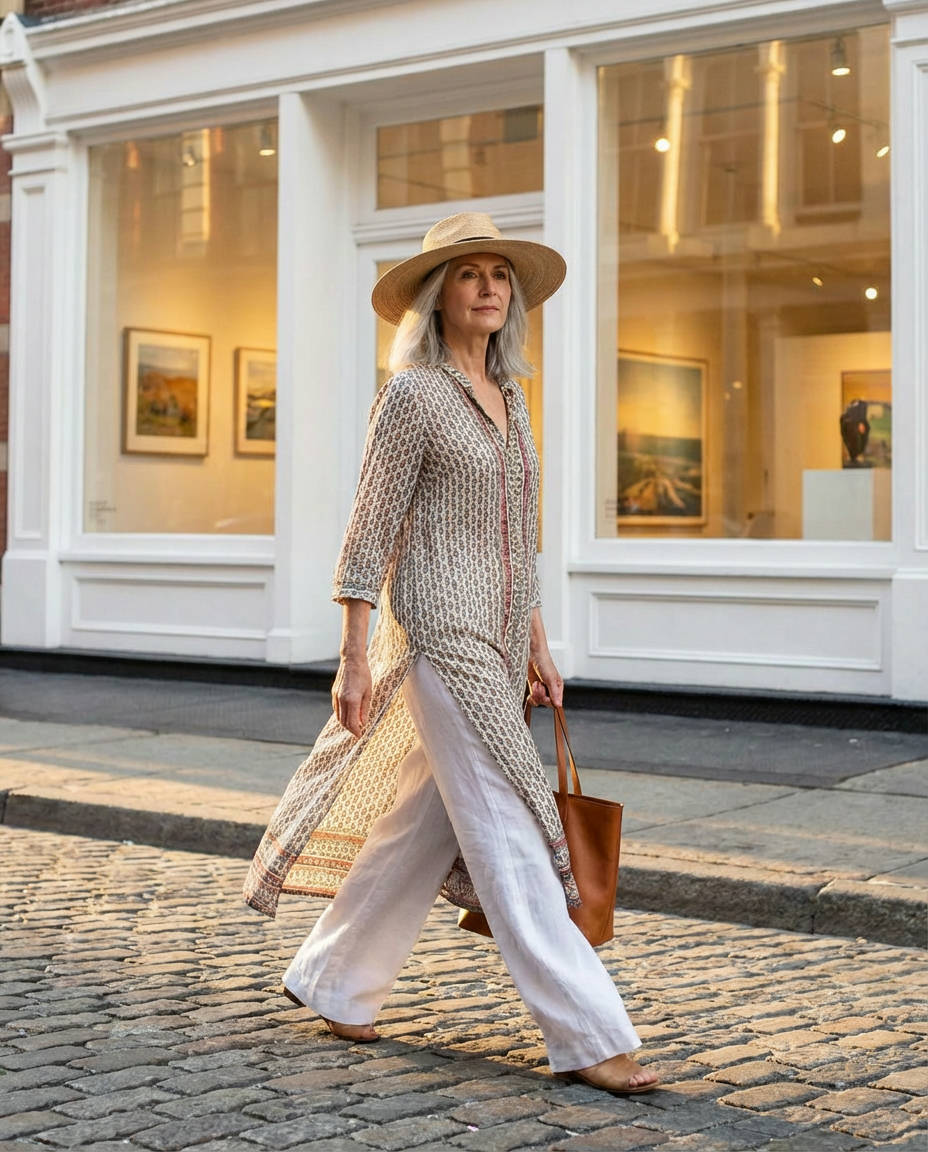 Flowy Maxi Dress with Empire Waist