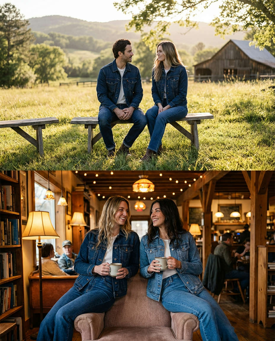 Bejeweled Denim Outerwear: Sparkling Glamour Accents