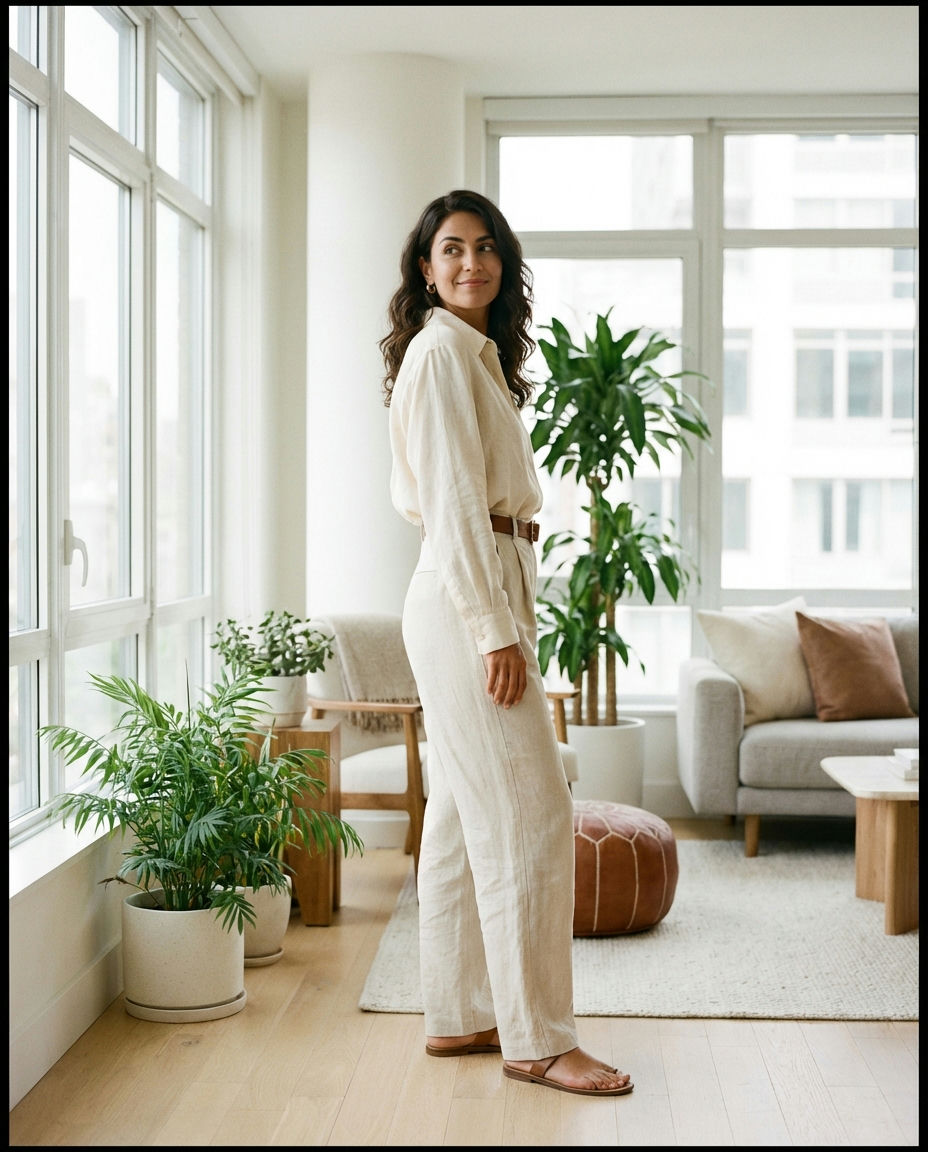 The Breezy Linen Shirt Look