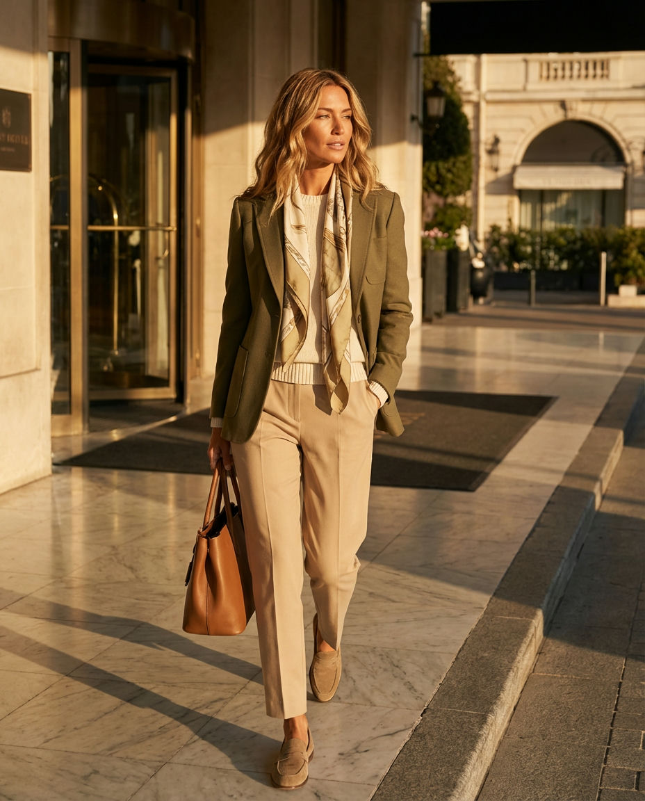 Structured Blazer with a Hoodie