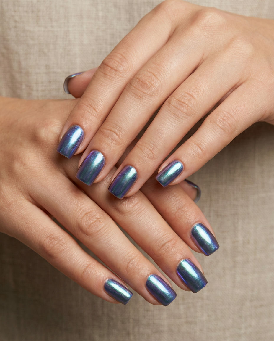 Negative Space Square Nails