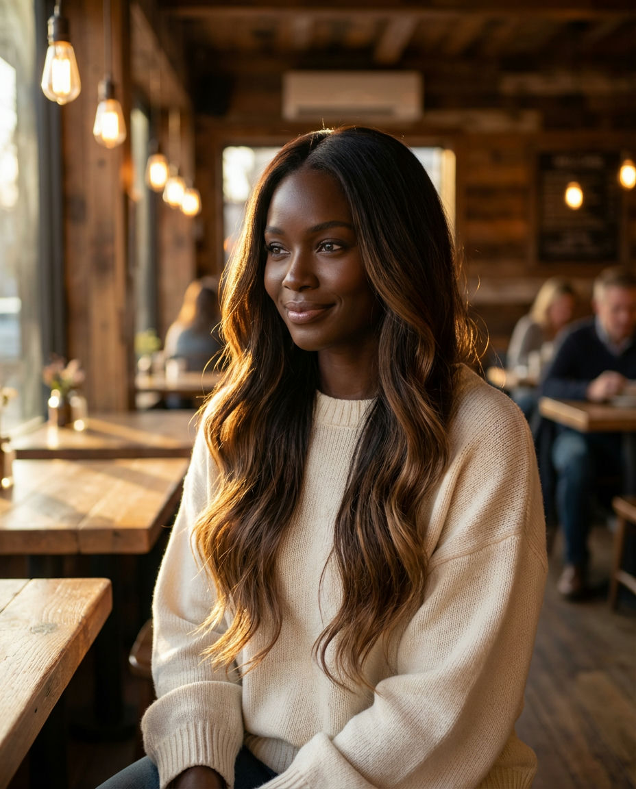 Subtle Cinnamon Balayage