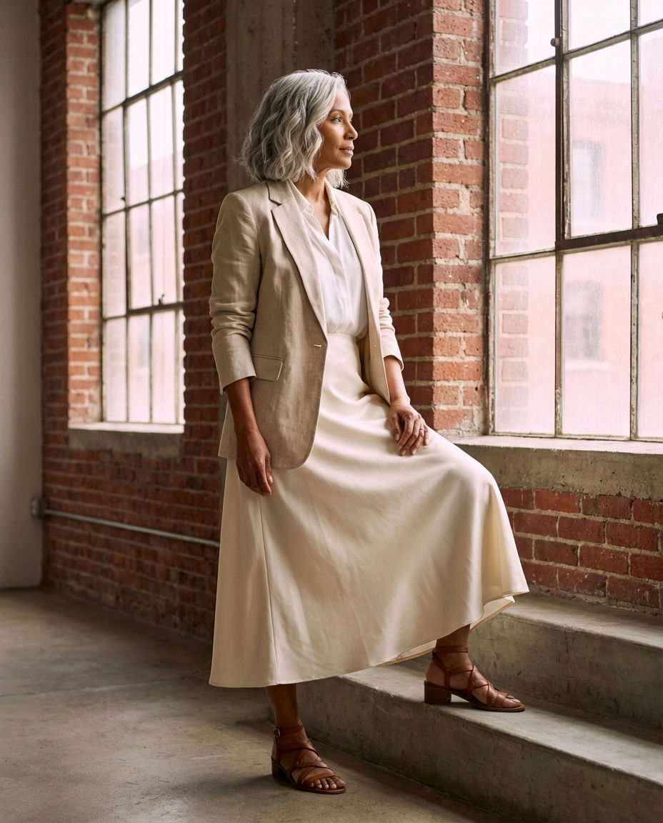 Ruffled Tiered Long Skirt in Pastel Hues