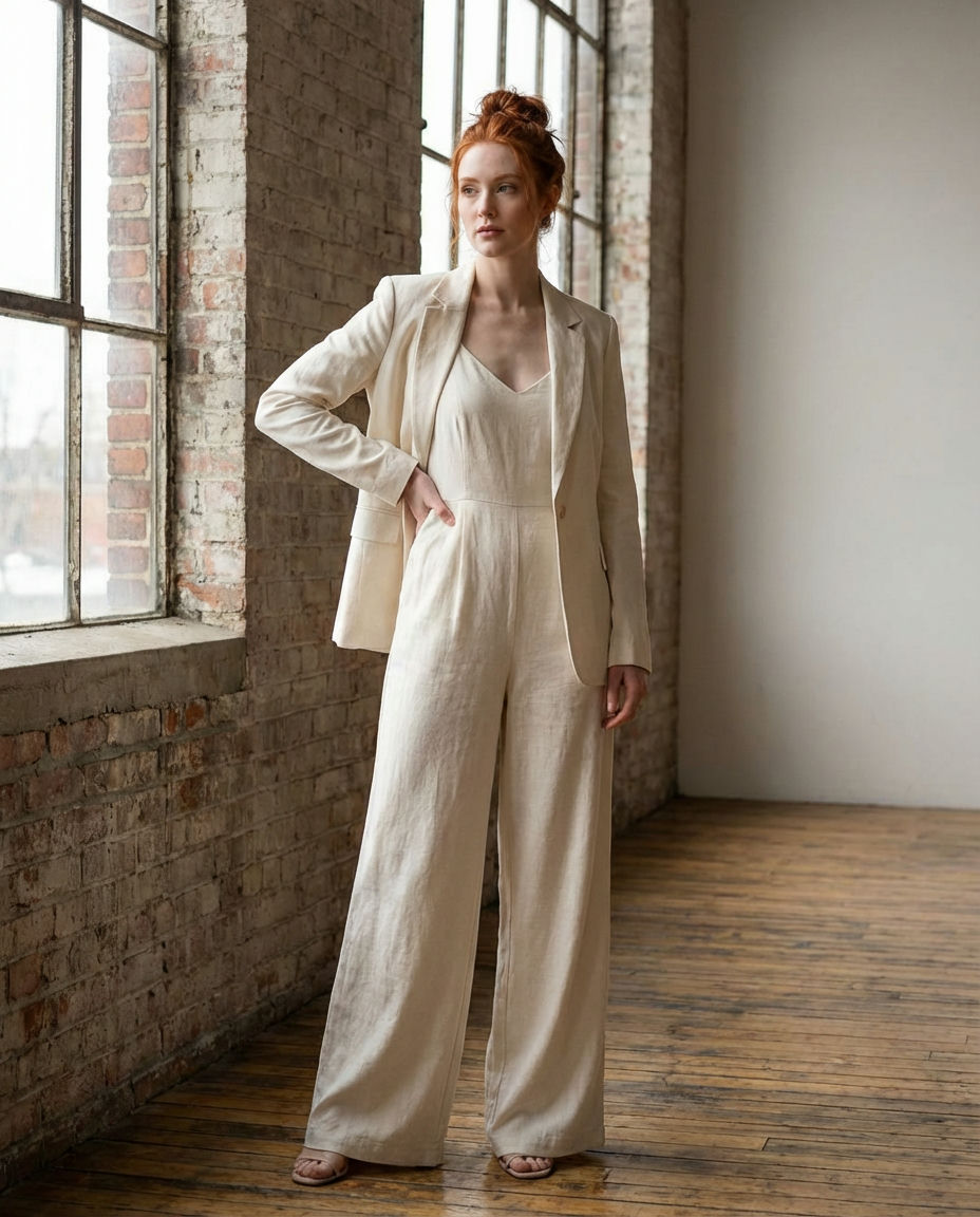 Neutral Abaya with Statement Accessories