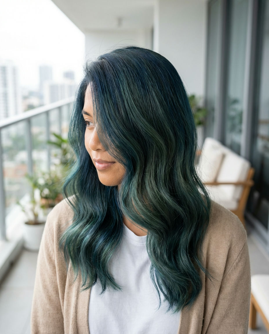 Electric Blue & Purple Swirl