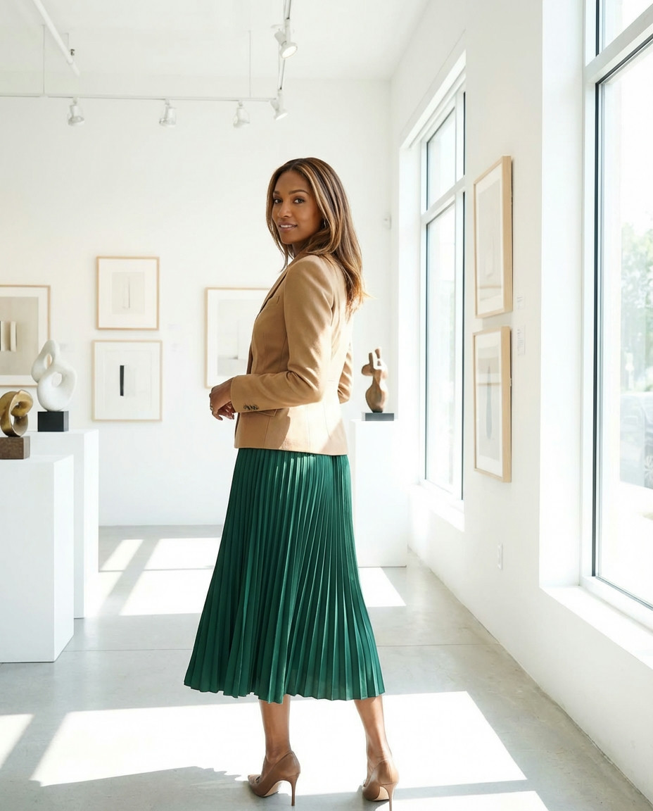 Cotton Shirt Dress with Belted Waist