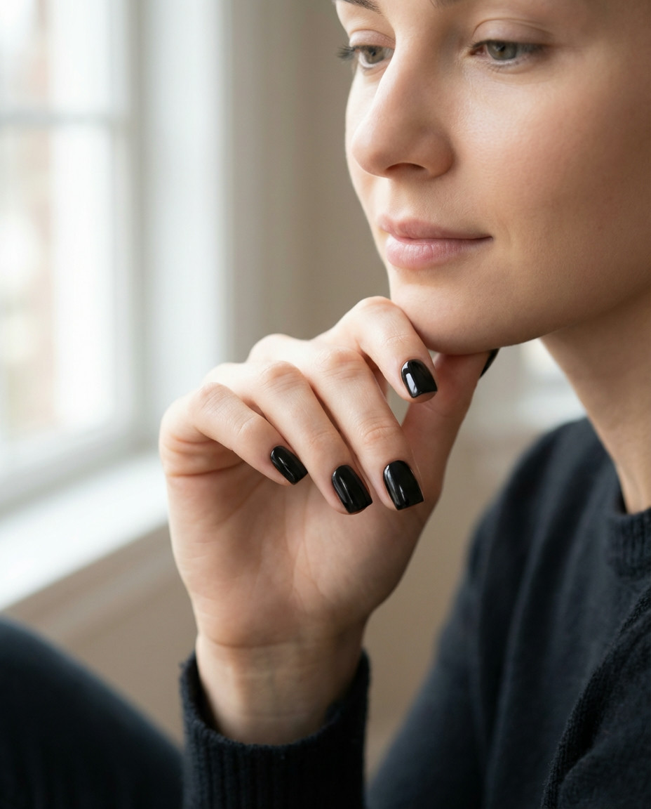 Earthy Sage Green Square Nails Peaceful Vibes