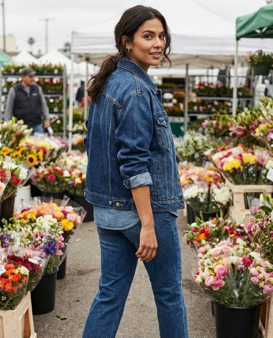 Glamorous Sequin Top & Jeans