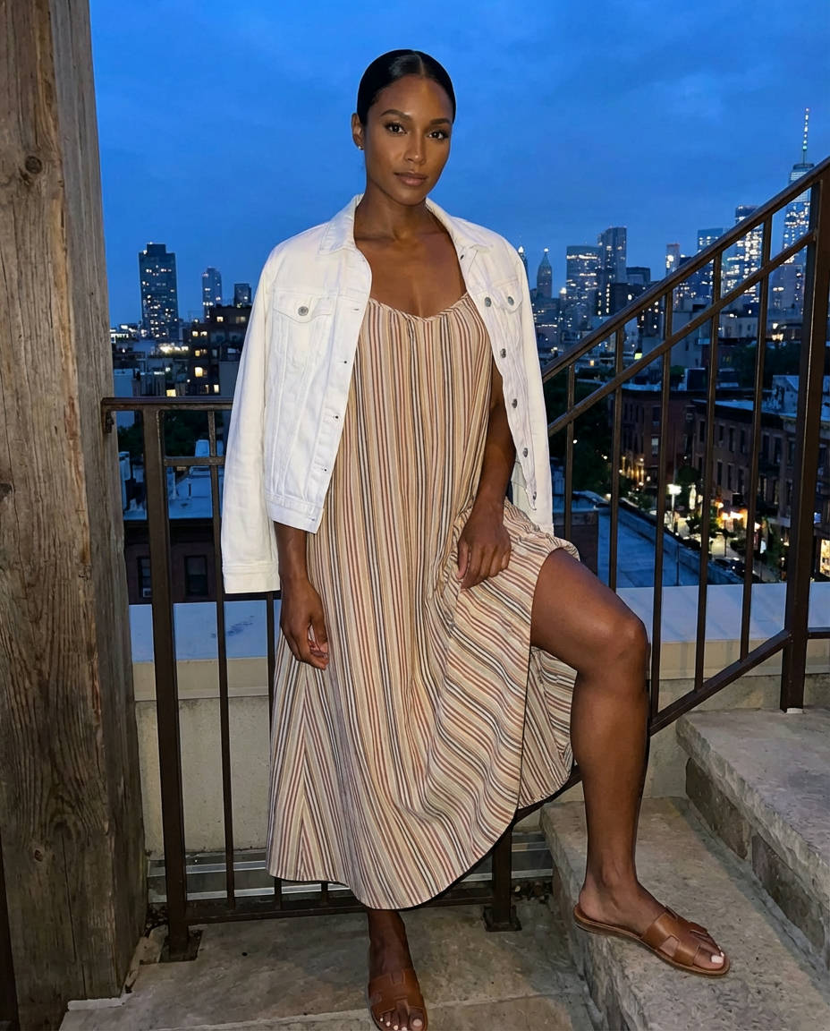 Classic White Shirt Dress