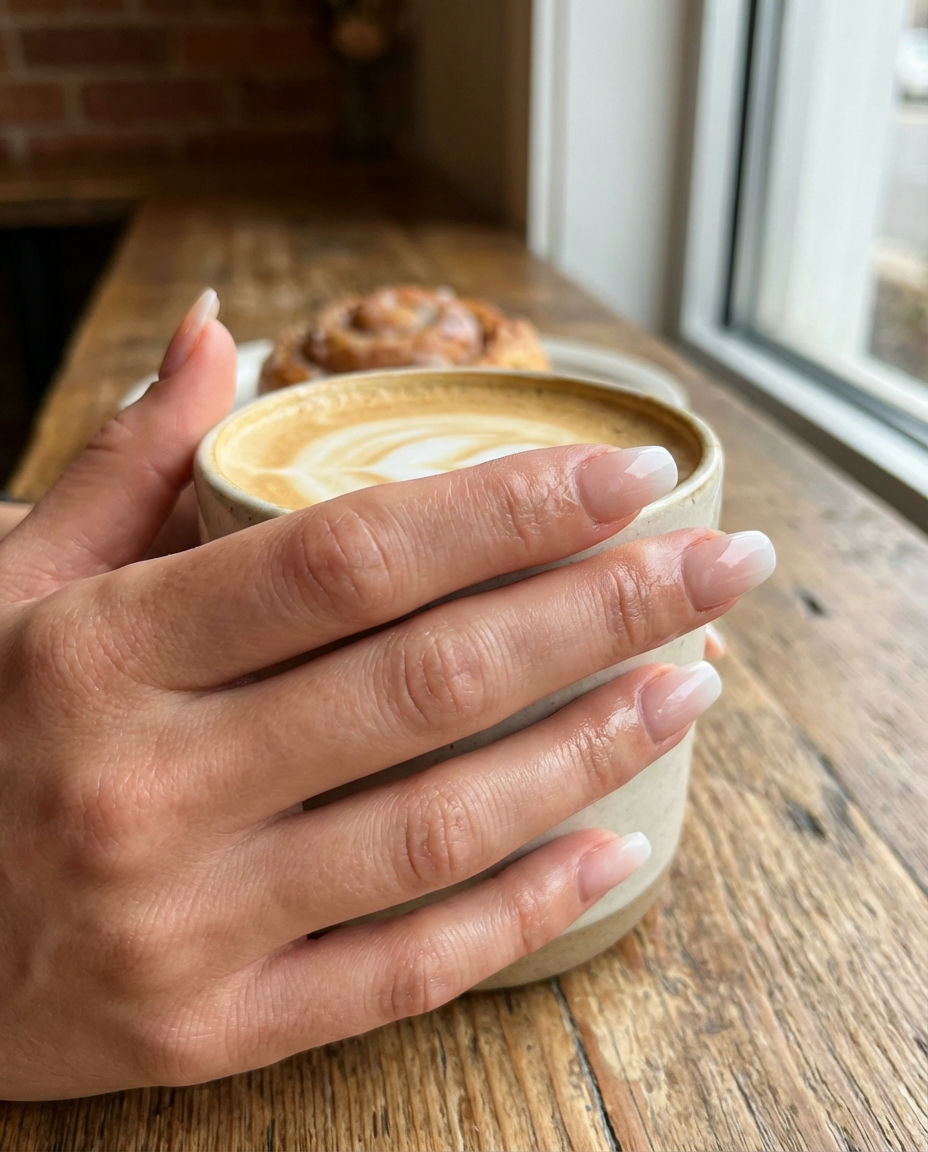 Classic French Acrylic Manicure with a Modern Twist