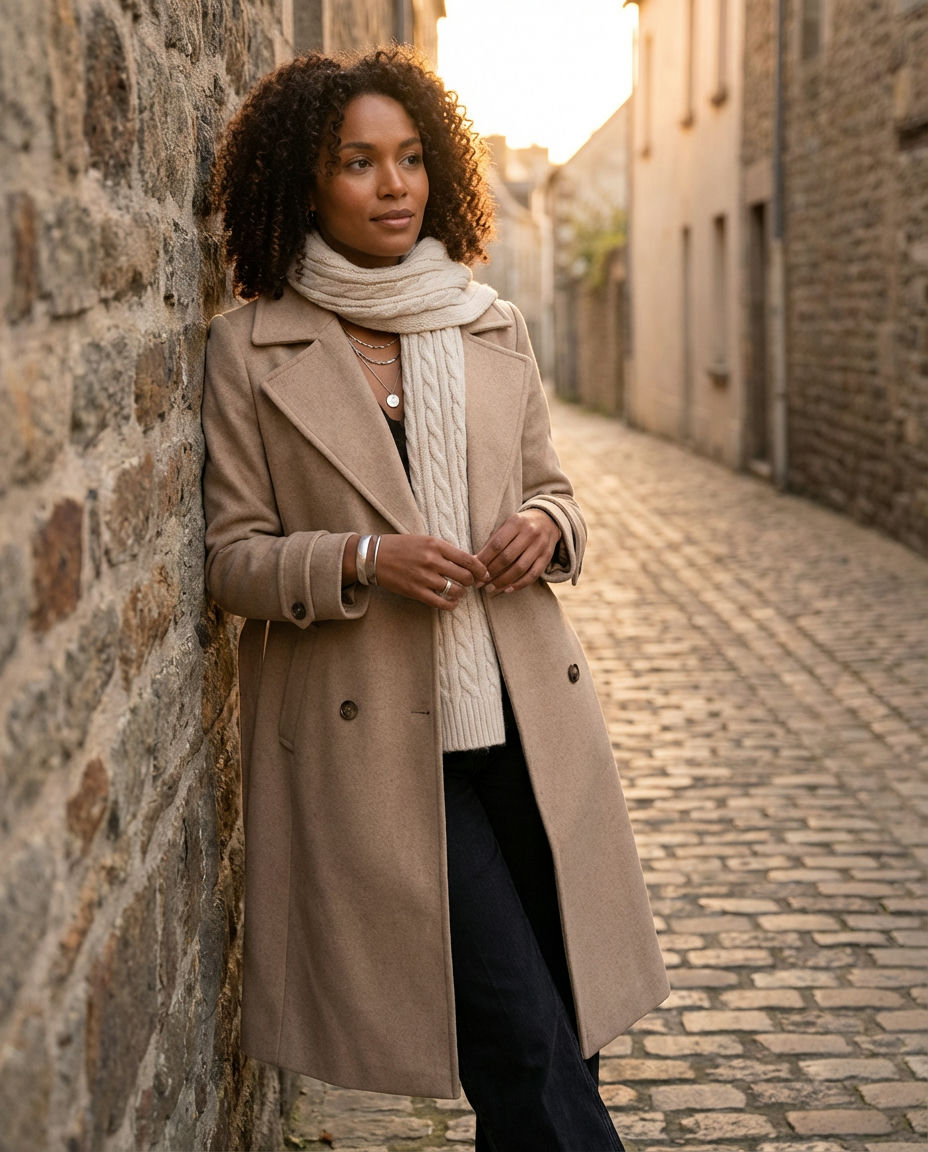 Soft Grey & Beige Overcoat Looks