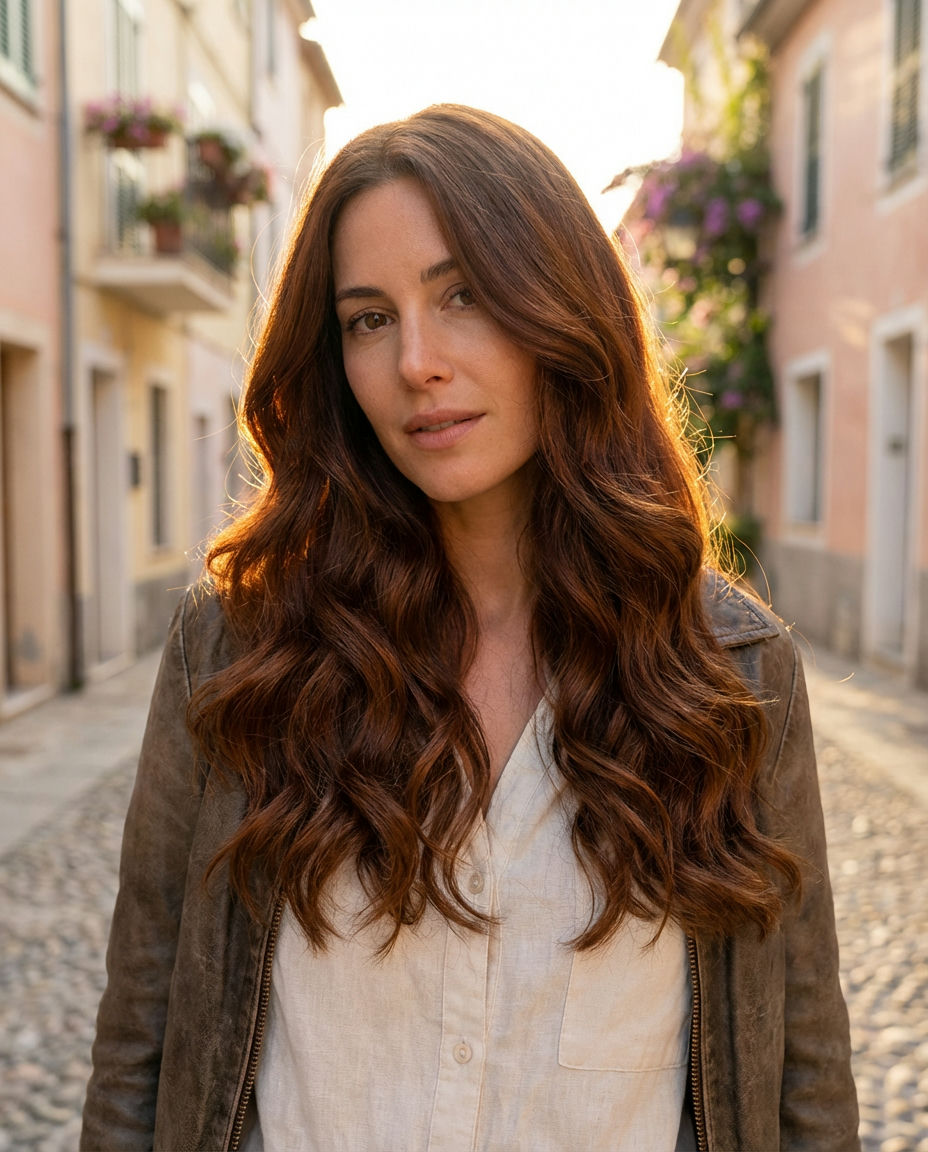 Mauve & Rose Gold Balayage