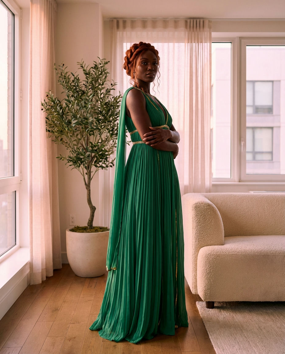 Dramatic Empire Waist Formal Gowns Grecian Goddess