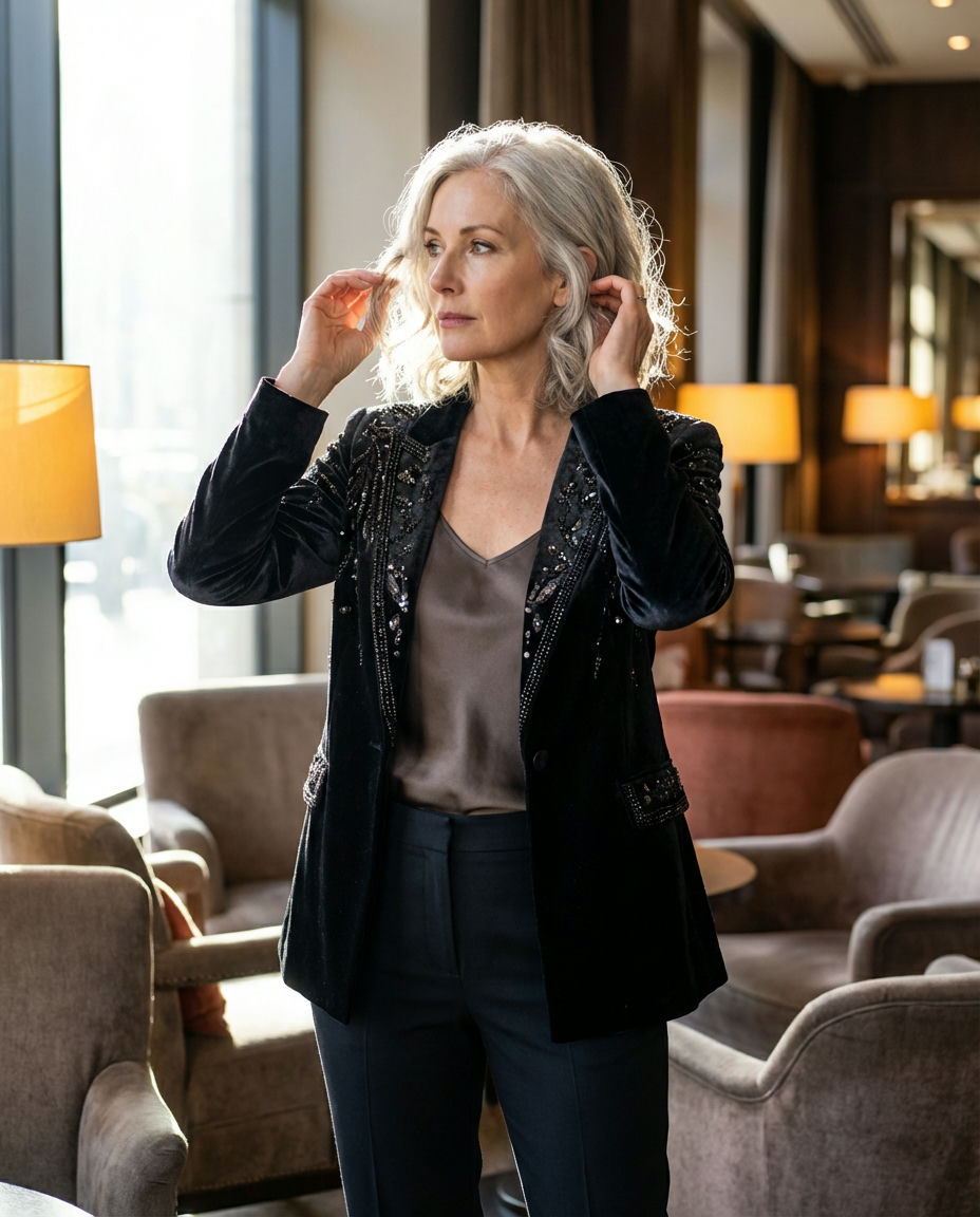 Resort-Ready Blazer with Linen Shorts