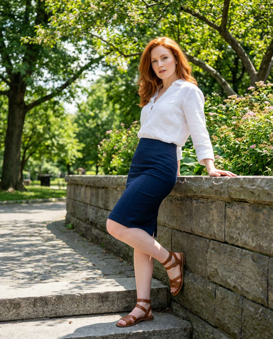 The Relaxed Blazer & Biker Shorts
