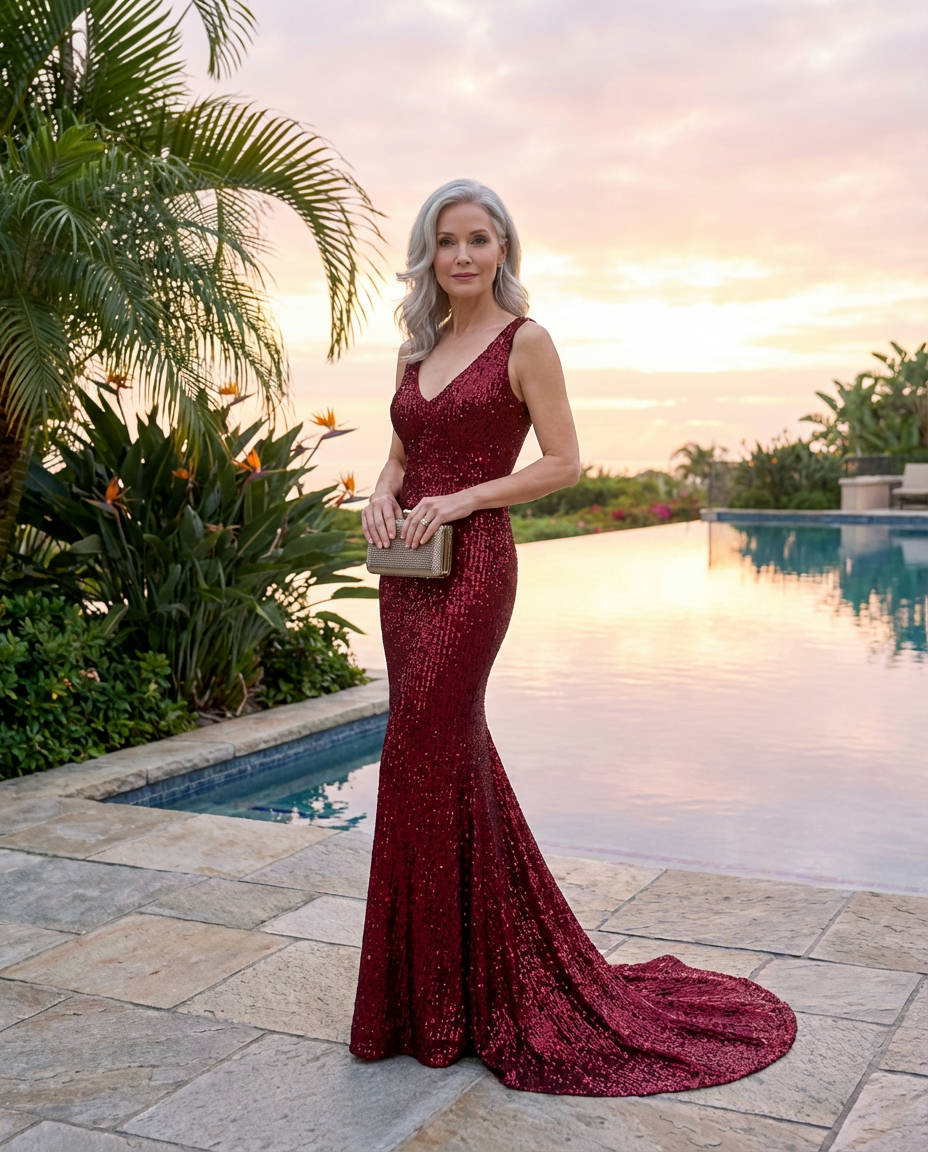 Graceful Mermaid Formal Silhouettes Red Carpet Ready